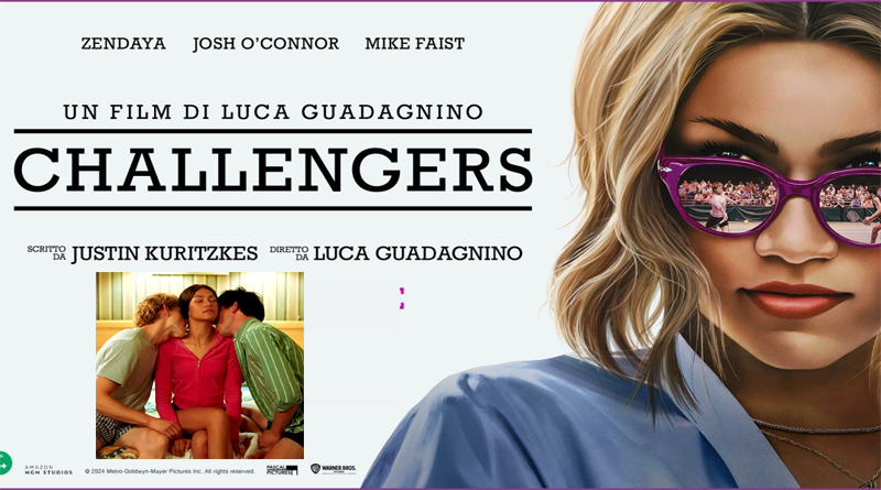 Challengers is a 2024 American romantic sports drama film